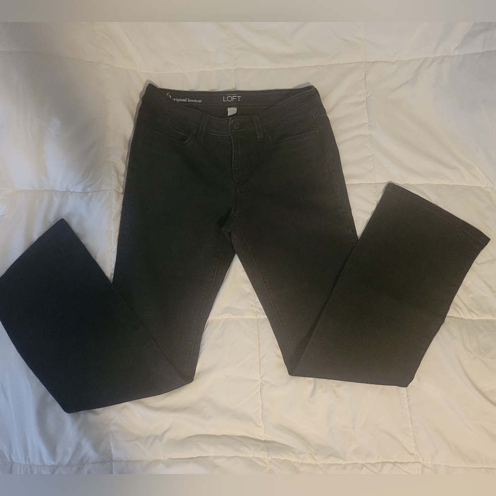 Anne Taylor Loft Black Original Bootcut Jeans